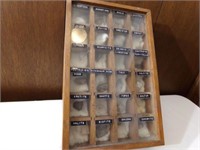 Labeled Rock Collection, in display
