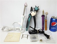 Sewing Tools w Clover Mini Iron, Bedazzler, Punch+