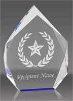 8" (Blank) Acrylic Spectra Diamond Award