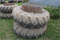 Pair of 18.4-34 Firestone Clamp on Duals