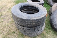(3) Michelin 275/80R22.5 Tires