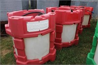 (4) 110 Gal Chemical Tanks w/12 V Pump