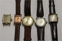 Collection of 5 Men's Vintage Watches all running