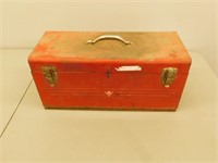 Red Metal Tool Box