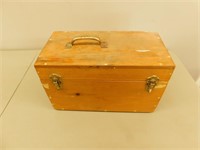 Antique Wooden Box - 9 x 16 x 10