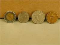3 Coins - Mexico, 2 East Caribbean