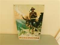 Winchester Firearms 16 x 10 Metal Sign