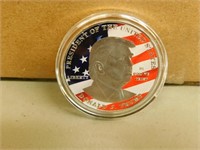 Trump Red, Silver, & Blue Commemorative Coin