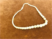 Antique Ivory Necklace 16 1/2"