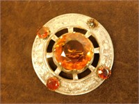 Antique Scottish Victorian Thistle Kilt Pin