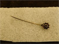 Antique Garnet Stick Pin