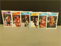 6 Super Star Hockey Cards