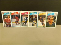 6 Super Star Hockey Cards