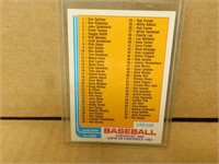 1982 OPC Baseball Checklist 1 - 132