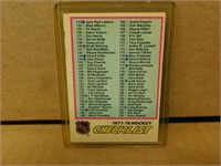 1977-78 OPC Checklist Hockey Card 133 - 264