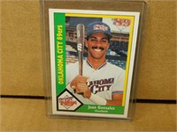 1989 CMC Juan Gonzalez # 17 Rookie Baseball Card