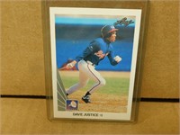 1990 Leaf David Justice #297 Rookie Baseball Card