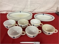 Pyrex Bradford House cups & plates