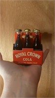 RC cola mini bottles and carton case