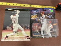 Mark McGwire starting lineup figure and signed pho