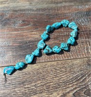 16" Strand of blue stone beads