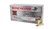 500rds Winchester SuperX 9mm 124gr FMJ