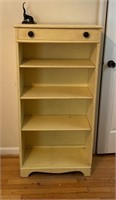 Vintage painted Bookcase with drawer