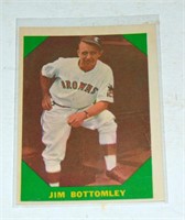 HOF 1960 Fleer Jim Bottomley Baseball Card