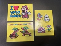 1989 Nintendo Lot of 3 Stickers I Love Video Games