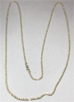 10KT YELLOW GOLD 3.40 GRS 28 INCH ROPE CHAIN