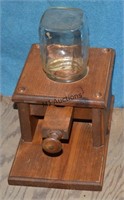 Unusual Antique Candy? Dispenser Wood & Glass