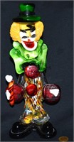 Vintage Italian Murano Glass Clown Figurine