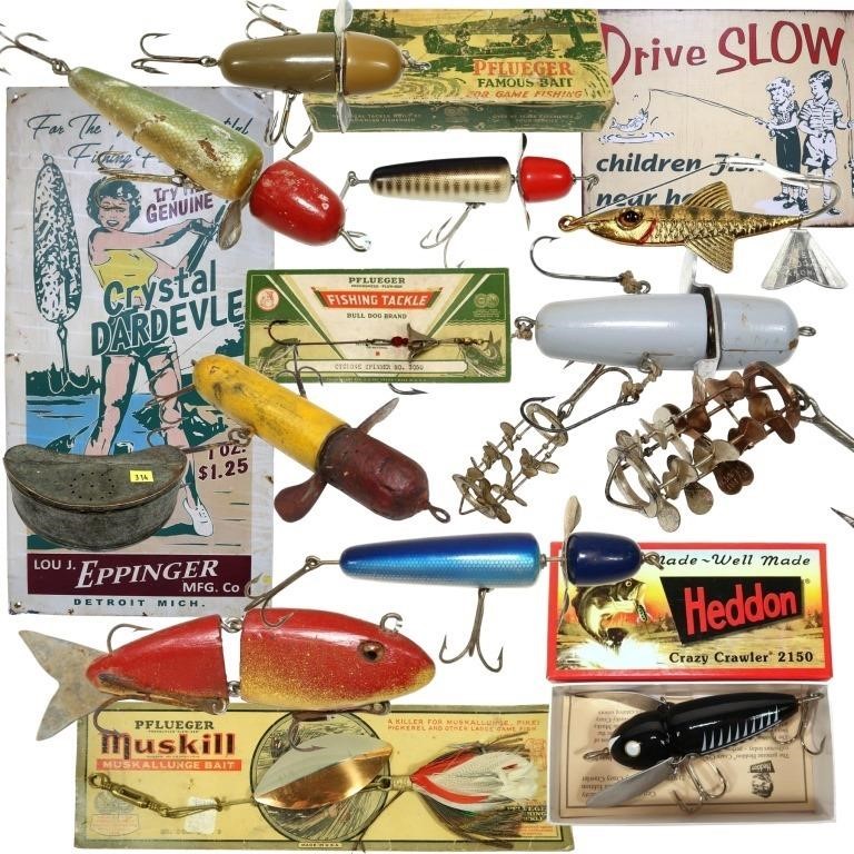 62 Vintage Heddon Crazy Crawler Fishing Lure