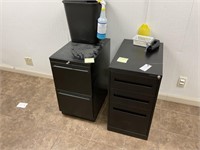 Filing Cabinets And Trash Can