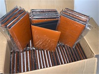 LOT OF 65 NOTEBOOKS WITH PAPER, BROWN GOOD QUALITY