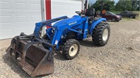 New Holland TC33D Tractor with Grapple Bucket