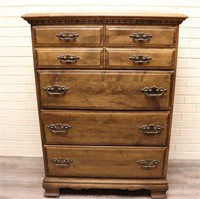 4-Drawer Chest with Brass Drop Pulls