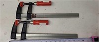 Two Bessey 15" Bar Clamps