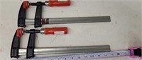 Two 15" Bessey Bar Clamps