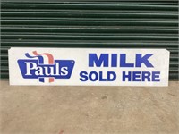 Original Pauls Milk Sold Here Milk Bar Perspex Sig