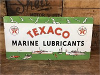 Texaco Marine Lubricants Enamel Sign