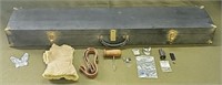 Vintage Rifle Case and Rifle Attachments