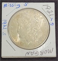 1921-S Morgan Silver Dollar, Missing MM VAM 6B(1B)