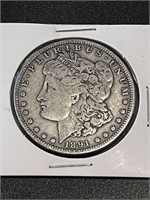 1891-O Morgan Silver Dollar