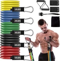 11pcs Resistance Bands Set, up to 150 LBS