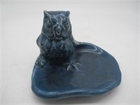 1937 ROOKWOOD BLUE OWL PIN TRAY