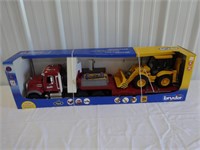 1/16 Mack Semi w/ Dropdeck Trailer&JCB 4CX Backhoe