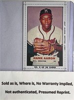 Hank Aaron Baseball Card