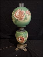 Vintage Gone with the Wind Hurricane Parlor Lamp