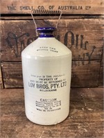 Loy Bros Stoneware Jar Demijohn